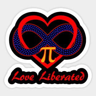 Polyamory Infinity Heart Love Liberated Sticker